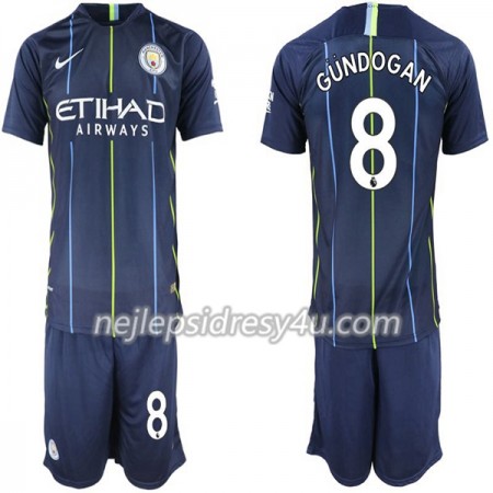 Fotbalový Dres Manchester City Gundogan 8 Dětské Venkovní 2018/19